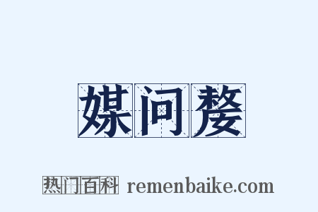 媒问嫠是什么意思的图片